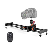 Andoer Cámara Video Dolly Slider Kit Con 3 Ruedas Auto Dolly