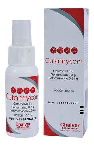 Cutamycon Loción Dermatológica Para Perros Gatos X 100 Ml