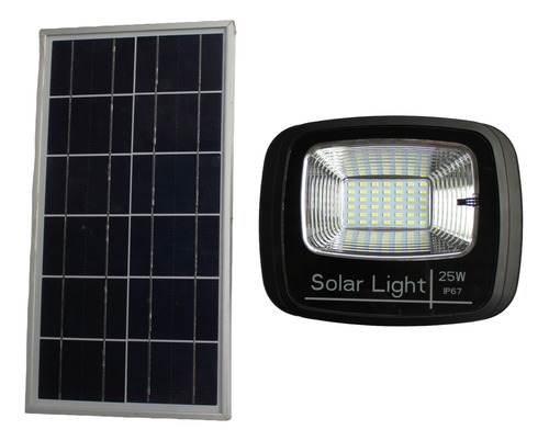 Reflector Solar 25w 50.000h Led - Todo En Uno