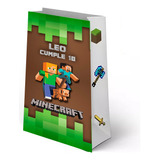 Bolsitas Para Cumple Personalizadas Minecraft X10