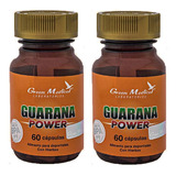 Guarana Power Gm 2 Fcos 120 Cap. Energizante Físico + Mental Sabor Natural/ 2 Frascos