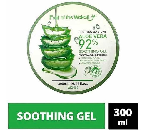 Gel Aloe Vera Calmante Fruit Of The Wokali 300ml