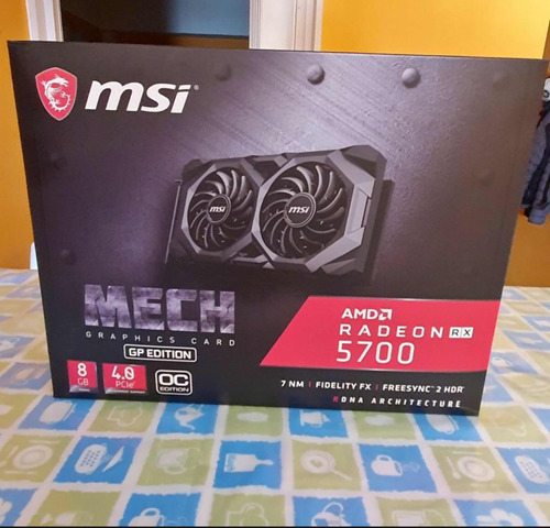 Placa De Video Msi Amd Radeon Rx 5700 De 8g Oc Mech