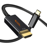 Cablecreation Usb C A Hdmi 4k, Cable Tipo C A Hdmi Con Usb-c