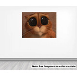 Vinil Sticker Pared 30cmlado Gato Con Botas Shrek Mod 0026