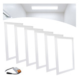 Kit 6 Plafon Painel Led Embutir 30x60 36w Luz Frio Cor Branco Frio 110v/220v