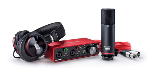 Focusrite Scarlett 2i2 Studio 3 Gen Kit Placa Microfono Auri