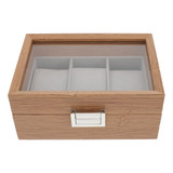 Bandeja Organizadora De Joyas Y Caja De Reloj De Madera