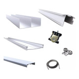 Kit Frente Placard Corredizo Aluminio Plus 2 Mt 2 Pt Cima *