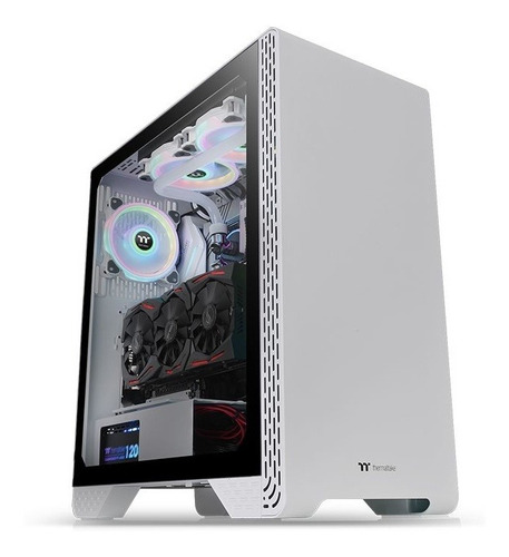 Gabinete Thermaltake S300 Tg Snow Ventana Midi Tower 