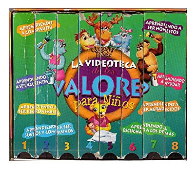 Videoteca De Los Valores Para Niños Vhs Vol 1-8