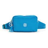 Bolsa Kipling Crossbody Original Nueva Color Eager Blue Diseño De La Tela Liso