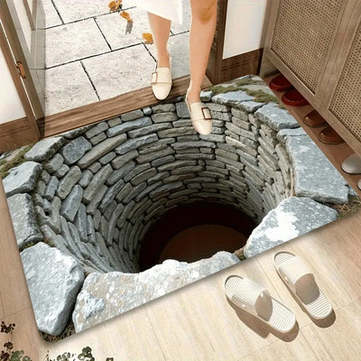 Tapete 3d Antideslizante Decorativo Para Entrada Hogar 60 Cm 40 Cm 40x60cm / 15.8x23.6in