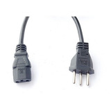 Cabo De Força Ac Pc Fonte 3x1,5mm Plug 10 Amperes 3 Metros