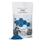 Starpil Cera De 500 G / 1.1 Lb De Perlas De Cera Dura Azul P