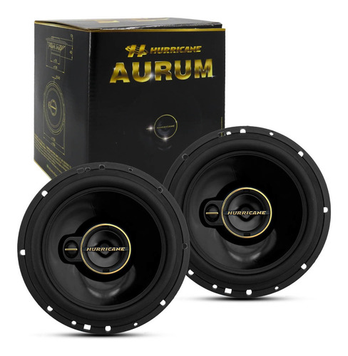 Kit Alto Falante Hurricane Triaxial Aurum 6 Pol 120w Rms