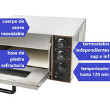 Horno Pizzero Electrico Prochef.1 Camara 40 X 40 Cm