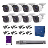 Kit Circuito Cerrado Hikvision 8 Cámaras 4mp Dvr 16 Ch 4 Tb