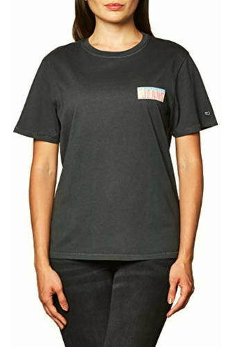 Tommy Hilfiger Playera De Mujer; Color Negro; Extra Chico