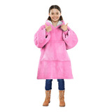 Poleron Peludo De Niña Poleron Con Capucha Niño Polerones Poleron Gigante Poleron Sherpa Frio Invierno Pijama Polar Manta Sherpa Polerón Niño Poleron