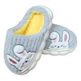 Pantufa Coelhinho Fofinho Infantil Confortável Antiderrapant