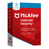 Antivirus Mcafee Internet Security | 3 Dispositivos | 1 Año