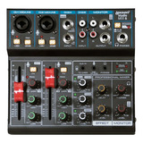 Mesa De Som 6 Canais Lexsen Studio Mix 6 C/ Interface Usb