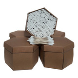 Hisopos De Bambú Paq.jumbo 5 Cajas Hexagonal Con 400pza C/u