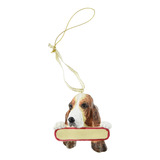 Eys Pets Basset Hound Adorno Amigos De Santa Con Placa De No