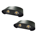 2 Luminárias Arandela Frisada Parede Led Bivolt 4w 4 Facho