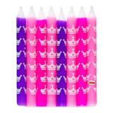 Velas Impresas Corona Princesa X 8 Velitas - Ciudad Cotillón