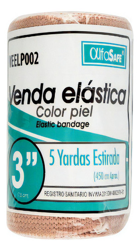 Venda Elastica Piel Alfa Safe 3x5