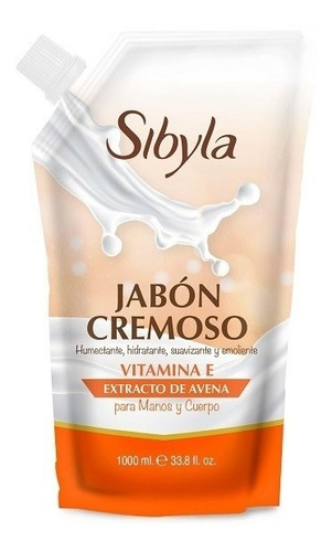 Jabon Manos Liquido 1000 Ml Sibyla Cremoso