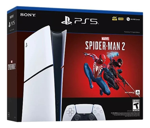 Sony Playstation 5 Digital Slim 2 Joysticks Spiderman2 1tb