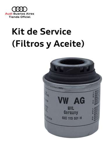 Kit Filtros Y Aceite Audi A1 1.2/1.4 Tfsi (2011-2014) Audi Foto 6