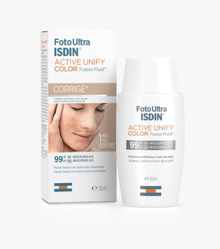 Isdin Foto Ultra Active Unify Fusion Fluid Color Aclara Piel