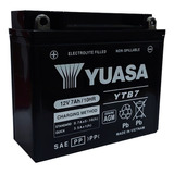 Batería Moto Yuasa Ytb7 Compatible  Con Modelo  Yb7b-b Yuasa