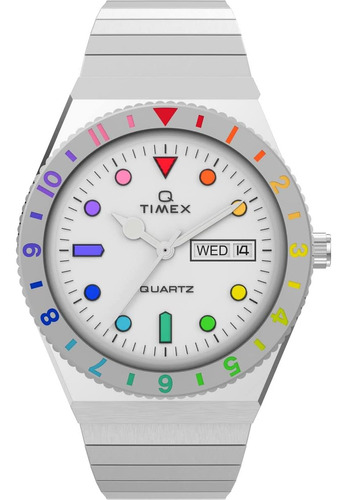 Reloj Timex Q Para Mujer De 36 Mm - Banda De Expansión Plate