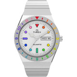 Reloj Timex Q Para Mujer De 36 Mm - Banda De Expansión Plate