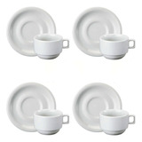 Conjunto 4 Xícaras Cafezinho 1ª Linha Porcelana Schmidt 90ml