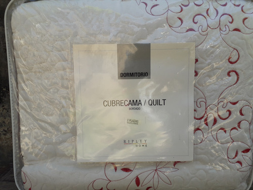 Cubrecama/ Quilt Bordado 2 Plazas