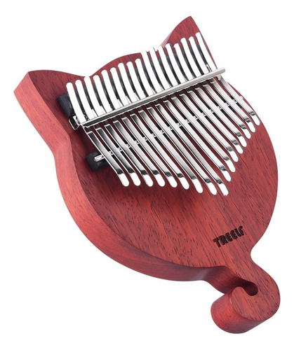 Treelf Tf-17cat 17 Teclas Kalimba De Madera Maciza For Pian