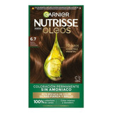 Tinte Capilar Sin Amoniaco Garnier Óleos Tono 6.7