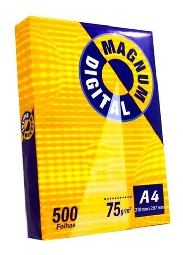 Papel Sulfite A4 Magnum Digital 75g 500 Folhas - 2 Pacotes