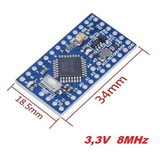 Compatível Arduino Pro Mini Atmega328p 5v 16mhz Ou 3,3v 8mhz