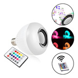 Lampada Musical Caixa Som Bluetooth Led Rgb Controle Wjl2