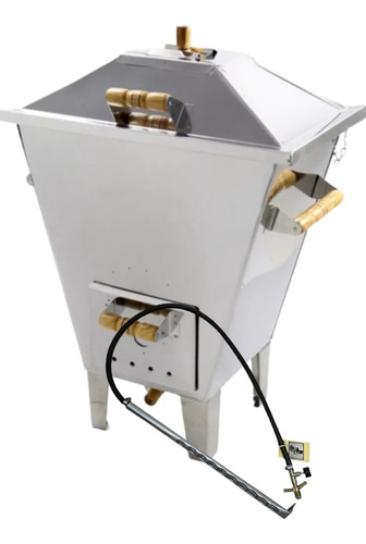 Churrasqueira Bafo Inox M 15kg Com Kit Gás