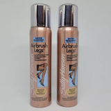 2 Pzas Sally Hansen Airbrush Legs Tan Glow Leg Makeup 75ml