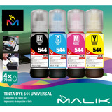 Pack 4 Tintas Compatible Epson Ecotank L375 L380 L395 L455 