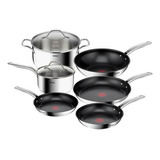 Batería De Cocina 8 Pz Acero Inoxidable Tefal Intuition Smc